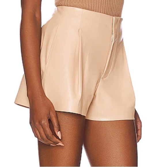 Alice + Olivia Pants - New Alice and Olivia Steffie faux leather shorts